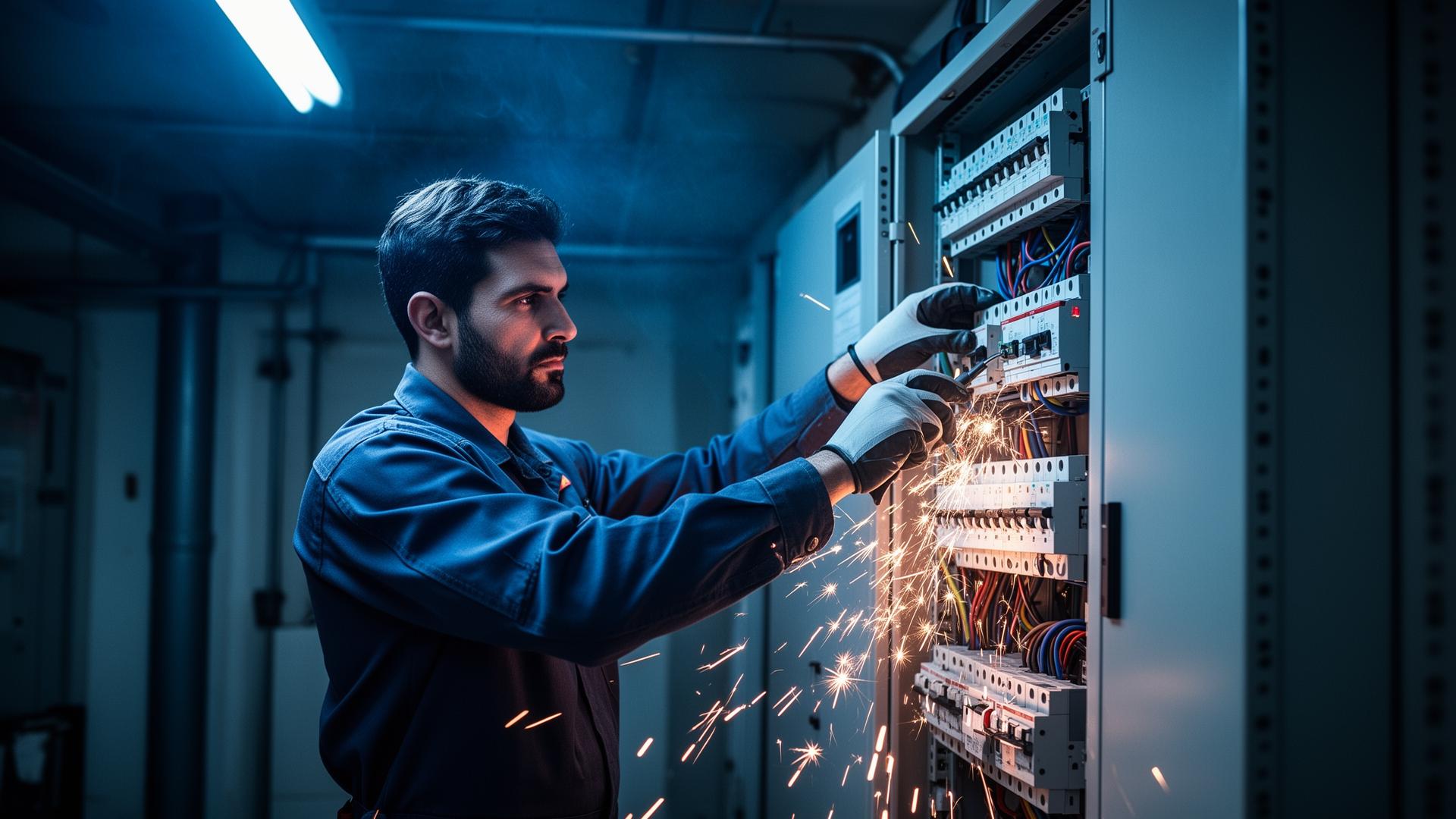 JCM Electric electrician at work in Indianapolis